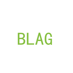 第3类，洗护用品商标转让：BLAG 