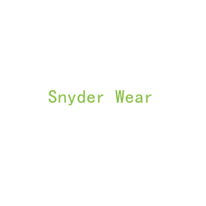 第25类，服装鞋帽商标转让：Snyder Wear